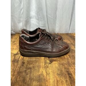 VTG MEPHISTO ORIGINALS Sz 9 US Casual Lace-Up Leather Sneakers Brown Comfort